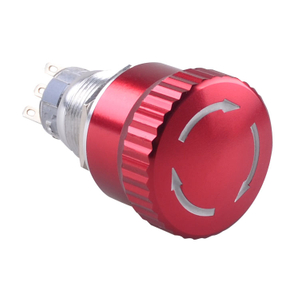 GL-19ZC11-AJ 19mm Big head metal push button switch power button emergency stop button