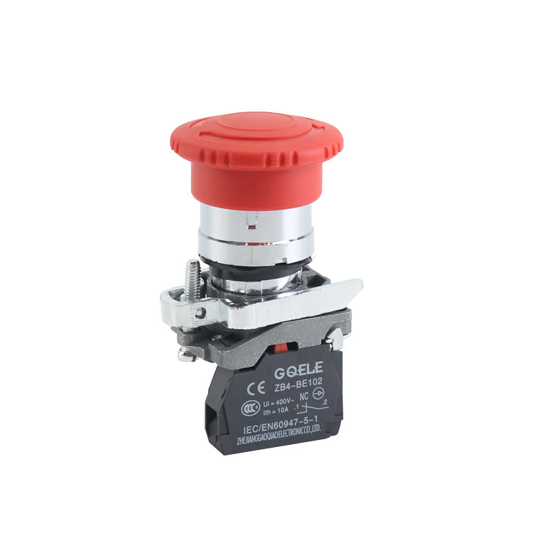 GXB4-BS542 High Quality 1NC Red Φ40 Mushroom Shape Head Emergency Stop Push Button With Twist Release